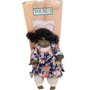 Young’s Inc African American Treasure Of The Heart Doll Collection Girl Posable